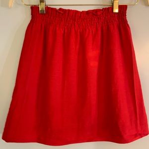 JCrew Linen Miniskirt, Size 0
